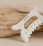 HEVEBLUE Natural White Clay Homecare Relaxing Gua Sha thumbnail 3