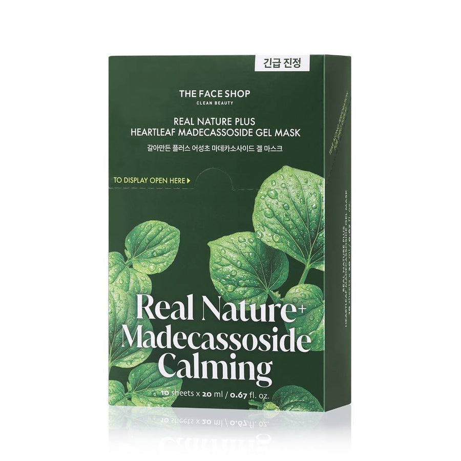 THE FACE SHOP Real Nature Plus Heartleaf Madecassoside Gel Mask 20ml X 10ea