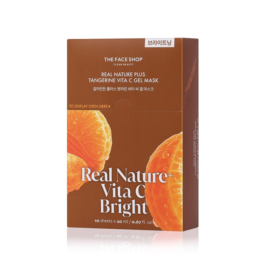 THE FACE SHOP Real Nature Plus Tangerine Vita C Gel Mask 20ml X 10ea